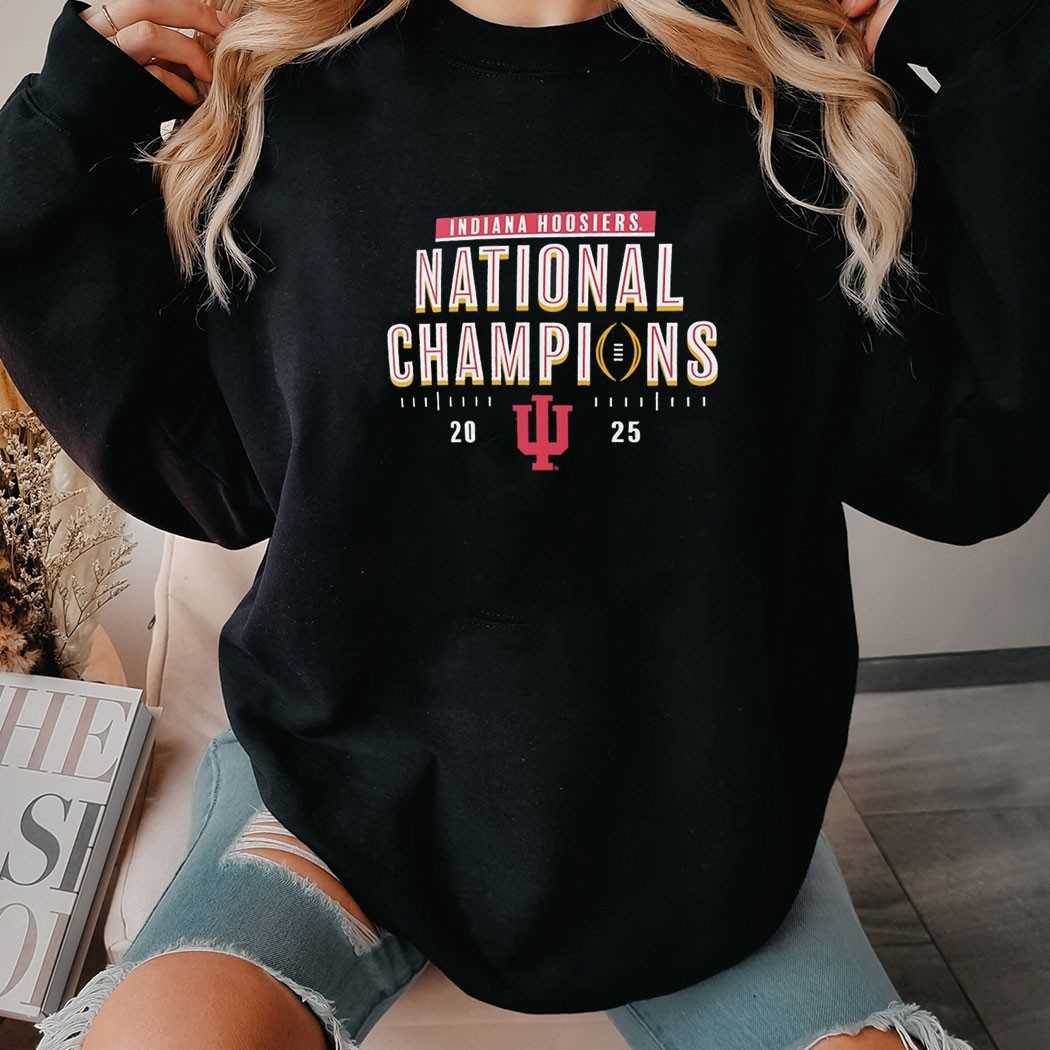 Indiana Hoosiers College Football Playoff 2025 National Champions Schedule Tee