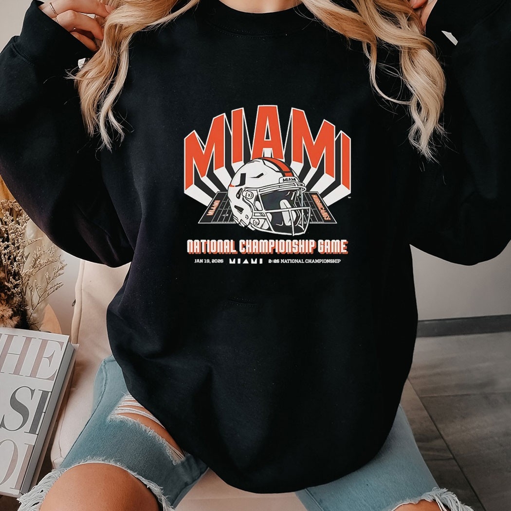Miami Hurricanes 2026 Cfp National Championship Game Tee