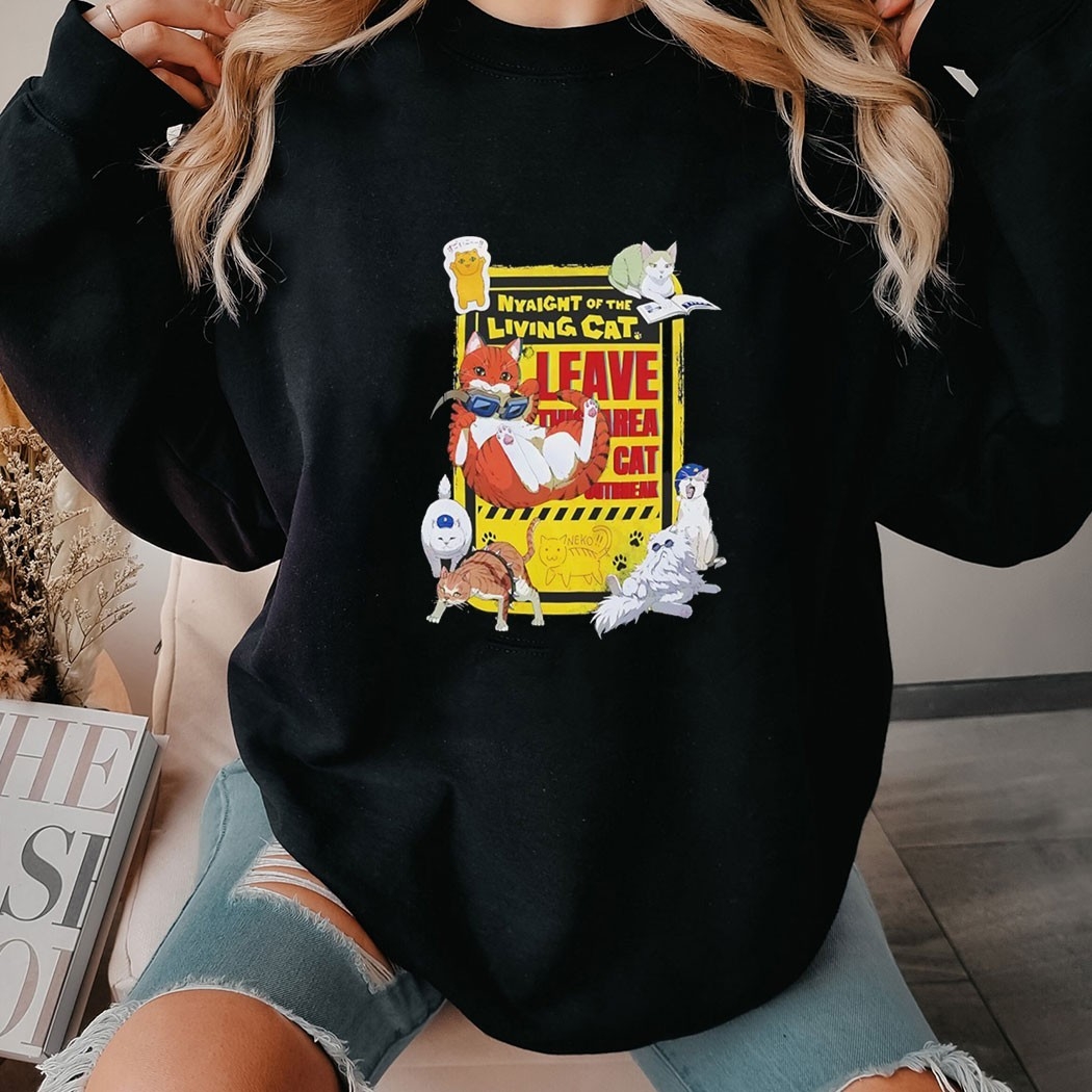 Nyaight Of The Living Cat Group Tee