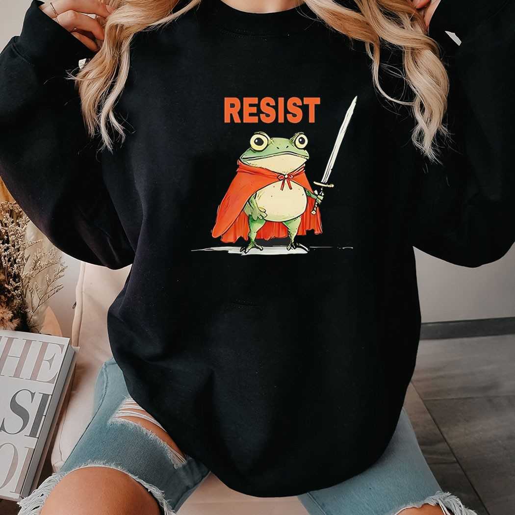 Portland Frog I Stand With Frog Resist Tee Portland Frog I Stand With Frog Resist Tee