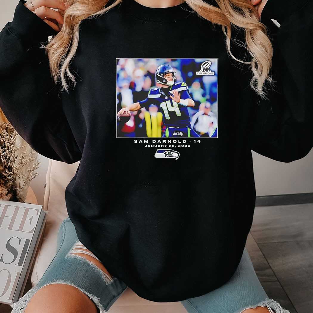 Sam Darnold Seattle Seahawks Nfl Flash Features Week 21 Tee