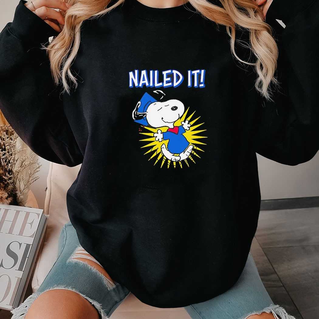 Snoopy Nailed It Tee