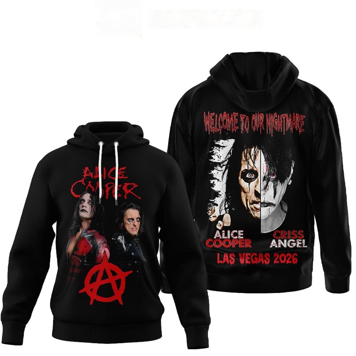 Alice Cooper Welcome To Our Nightmare Tee Hoodie