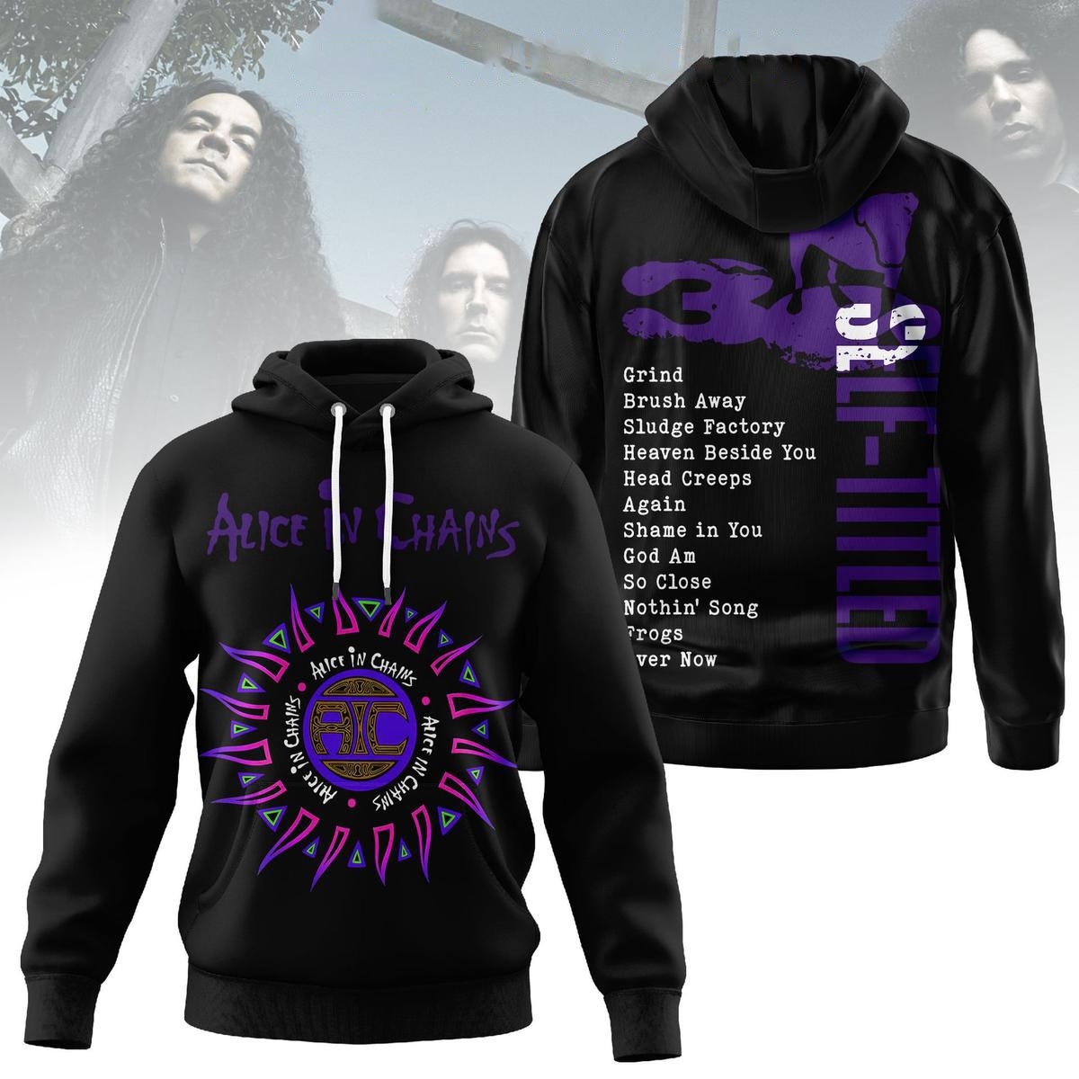 Alice In Chains Self Titled Tee Hoodie