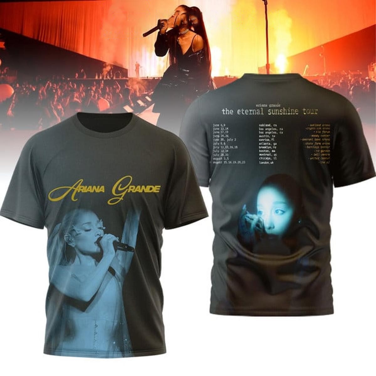Ariana Grande The Eternal Sunshine Tour 2026 Tee Hoodie