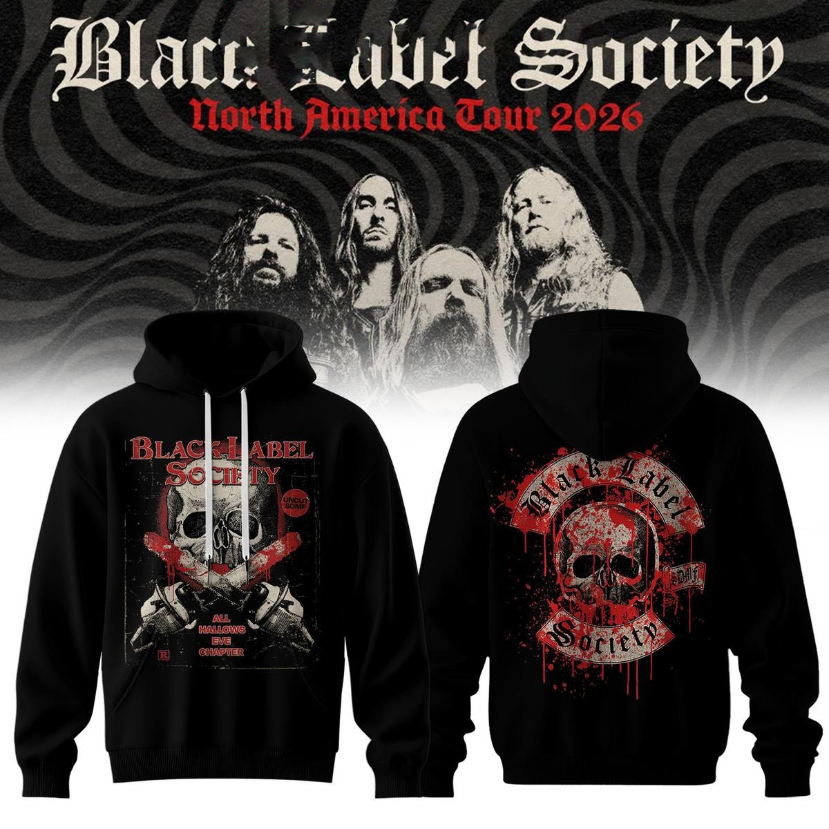 Black Label Society North America Tour 2026 Tee Hoodie