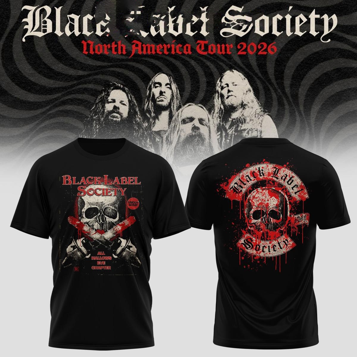 Black Label Society North America Tour 2026 Tee Hoodie