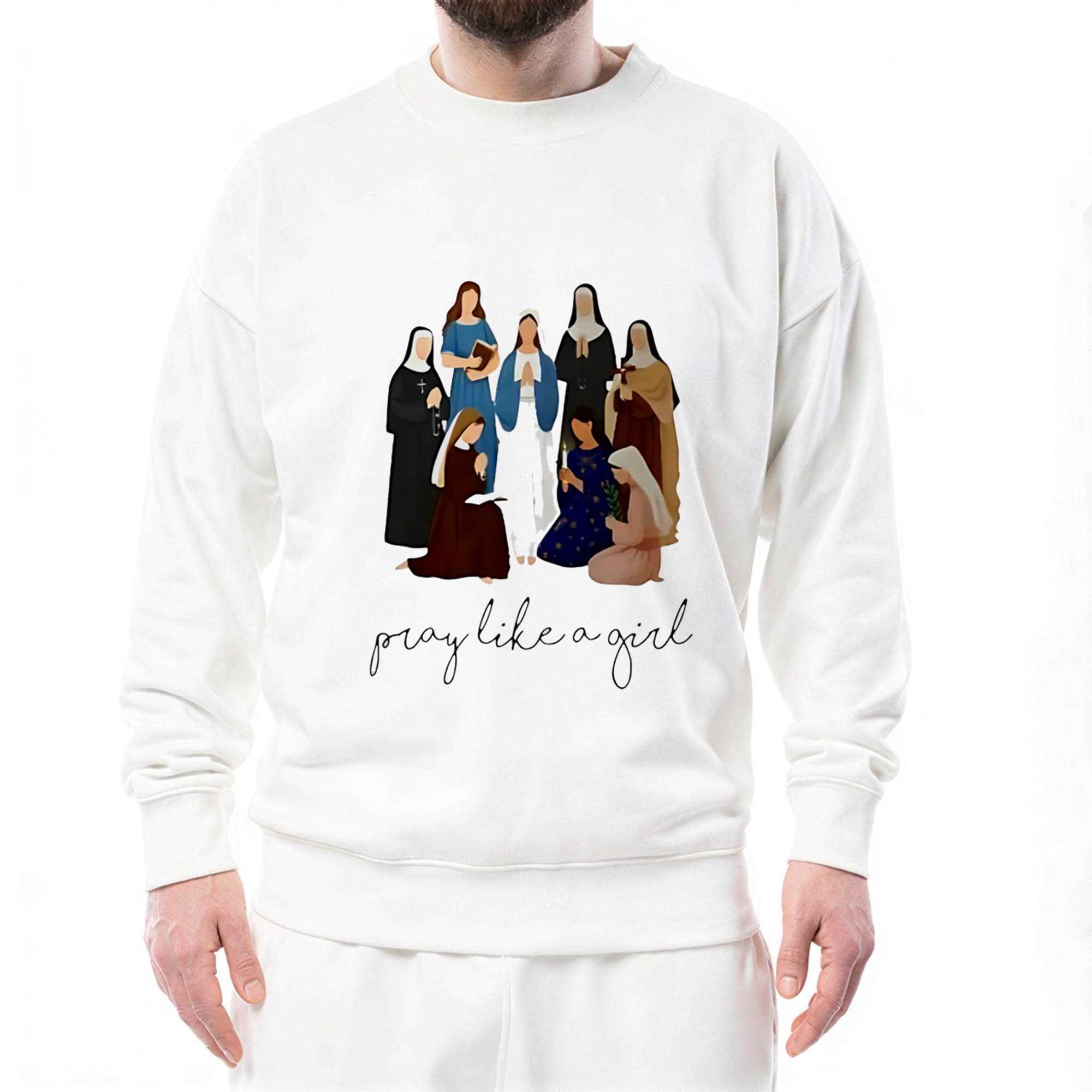 Christian Pray Like A Girl Tee