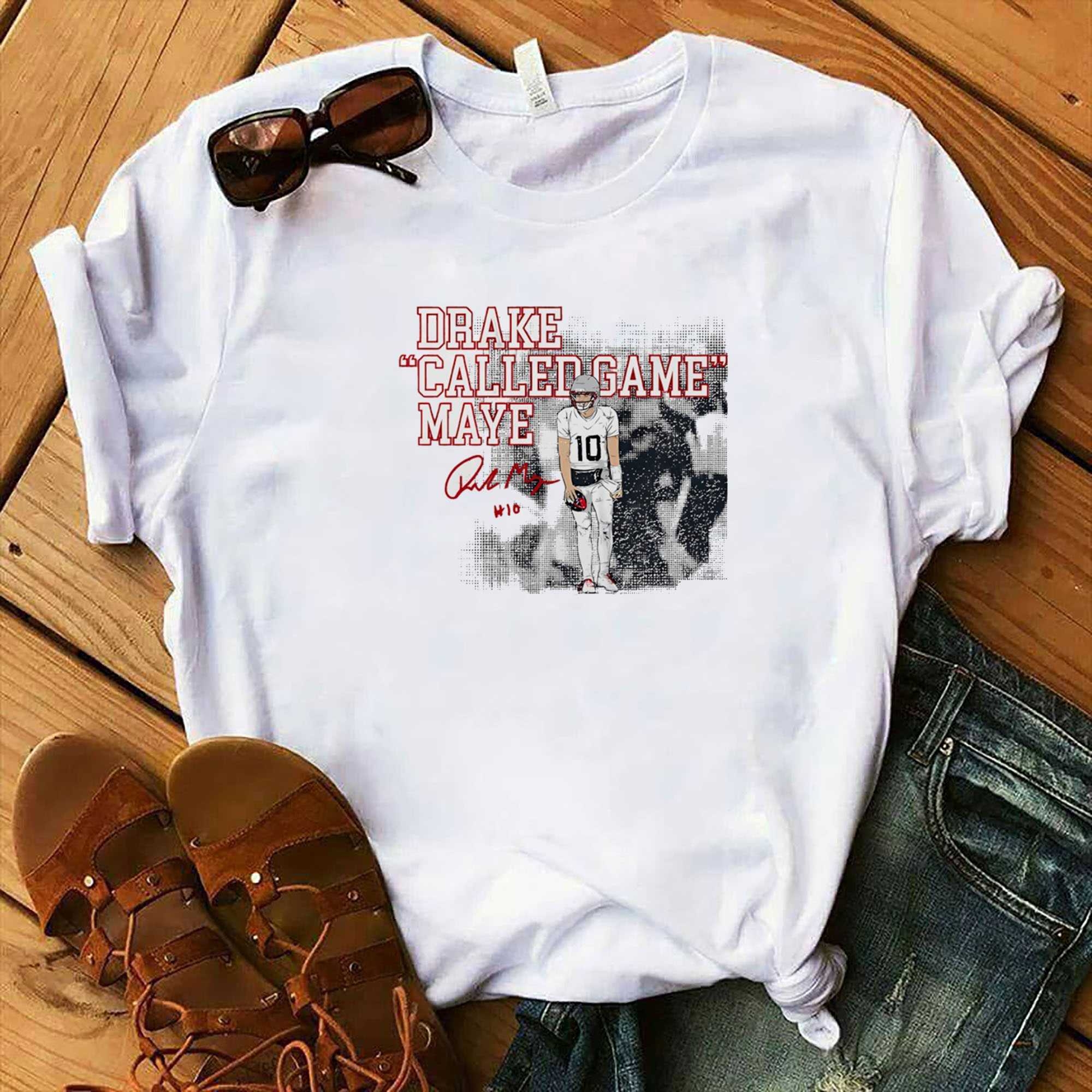 Drake Maye New England Patriots Called Game Tee Drake Maye New England Patriots Called Game Tee