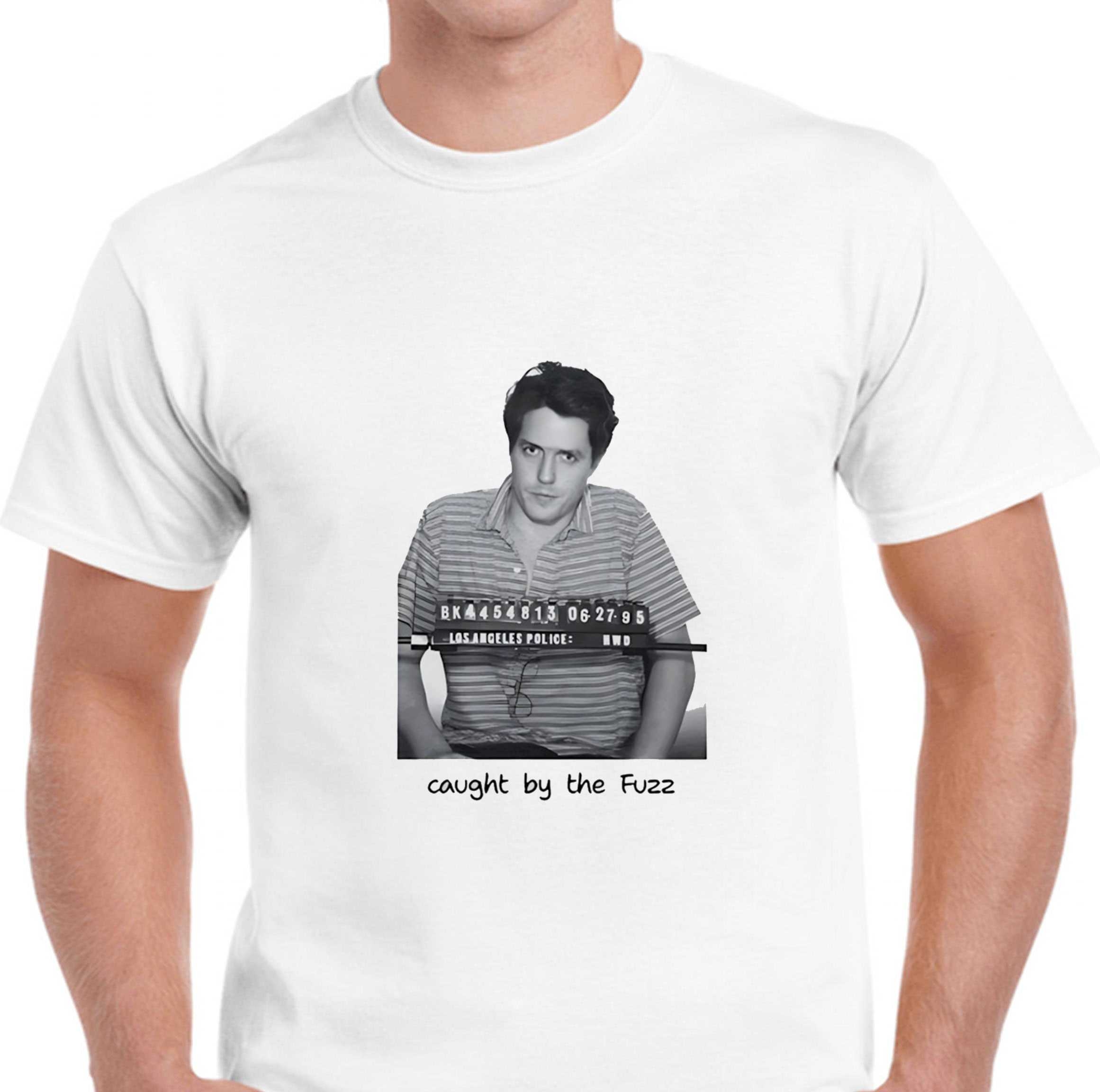Hugh Grant Caught By The Fuzz Mugshot Tee
