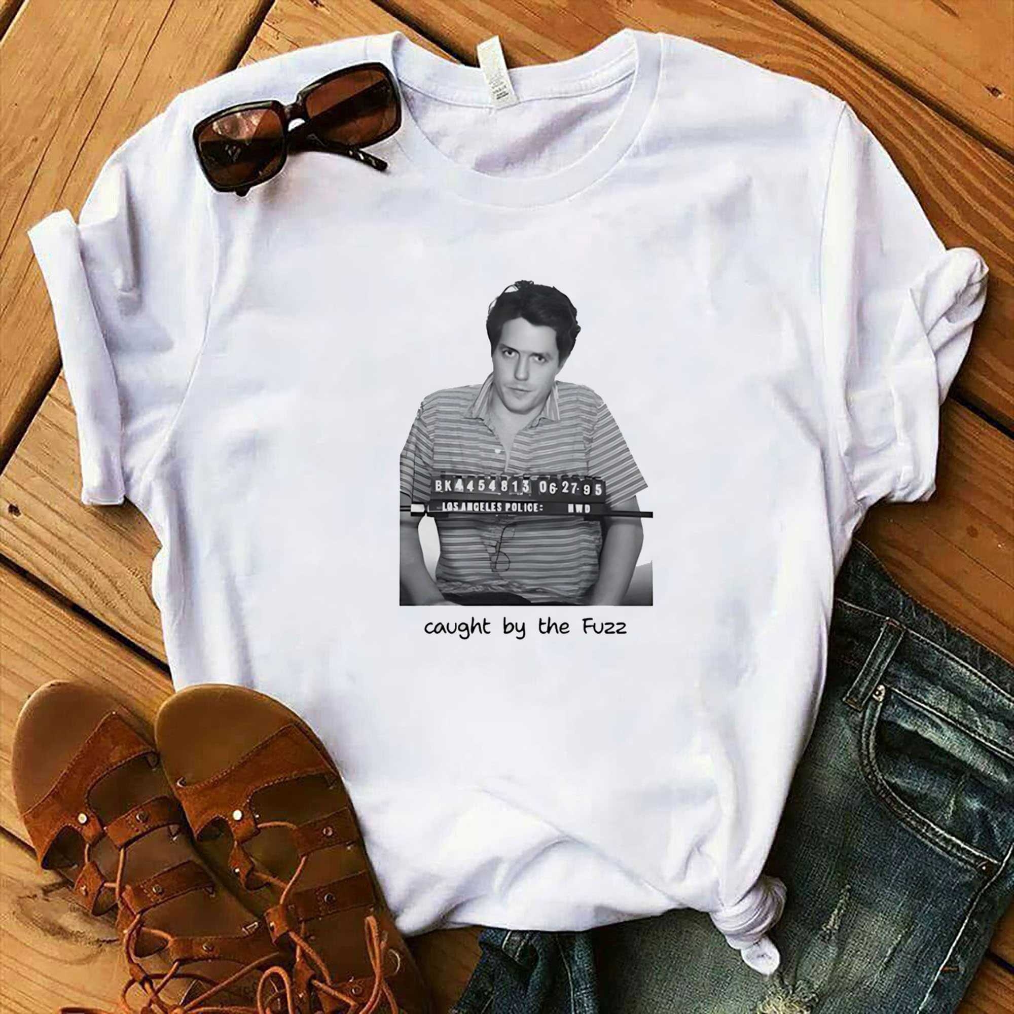 Hugh Grant Caught By The Fuzz Mugshot Tee