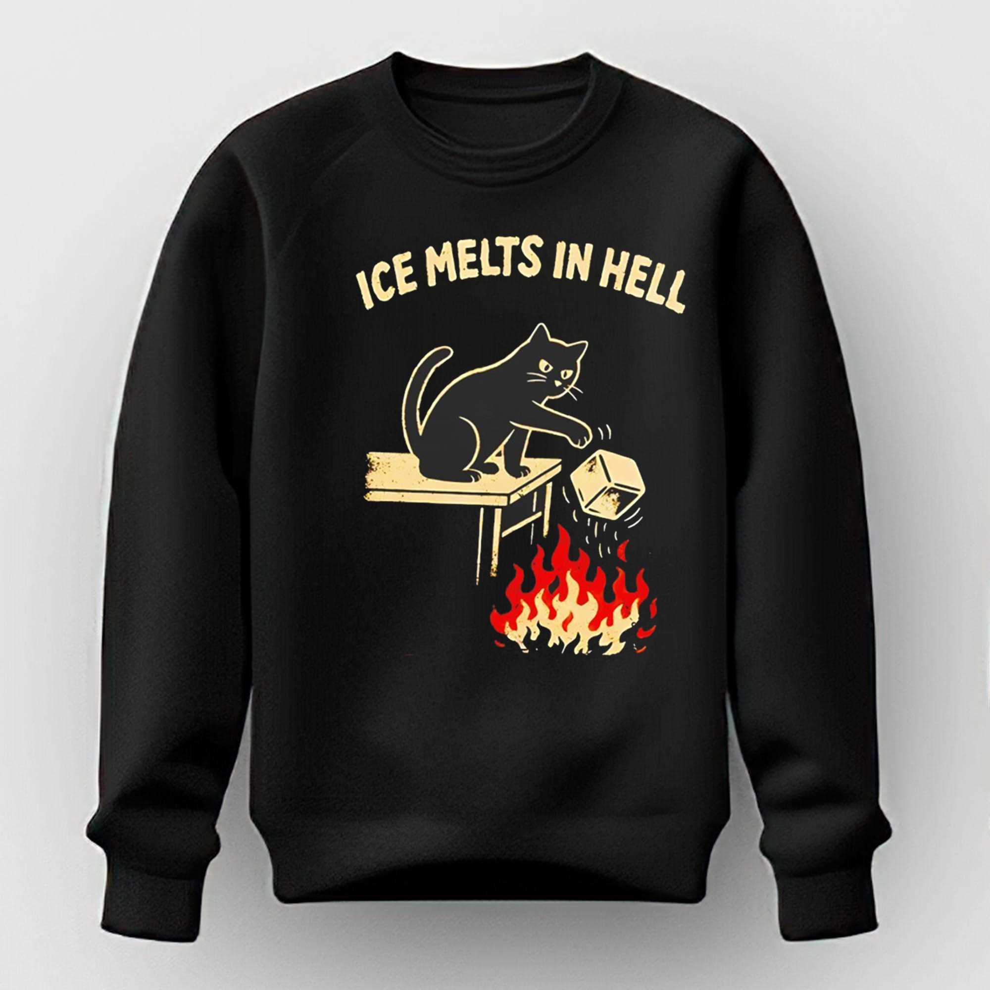 Ice Melts In Hell Cat Protest Tee