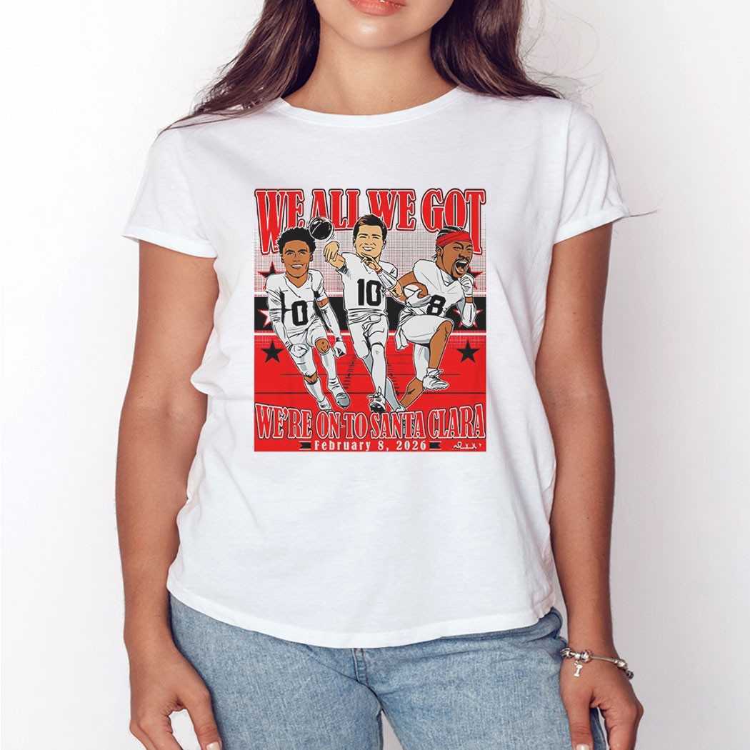 Drake Maye Stefon Diggs And Christian Gonzalez Conference Champions Caricatures Tee