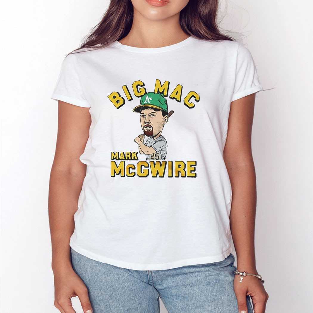 Mark Mcgwire Big Mac Oakland Athletics Caricatures Tee