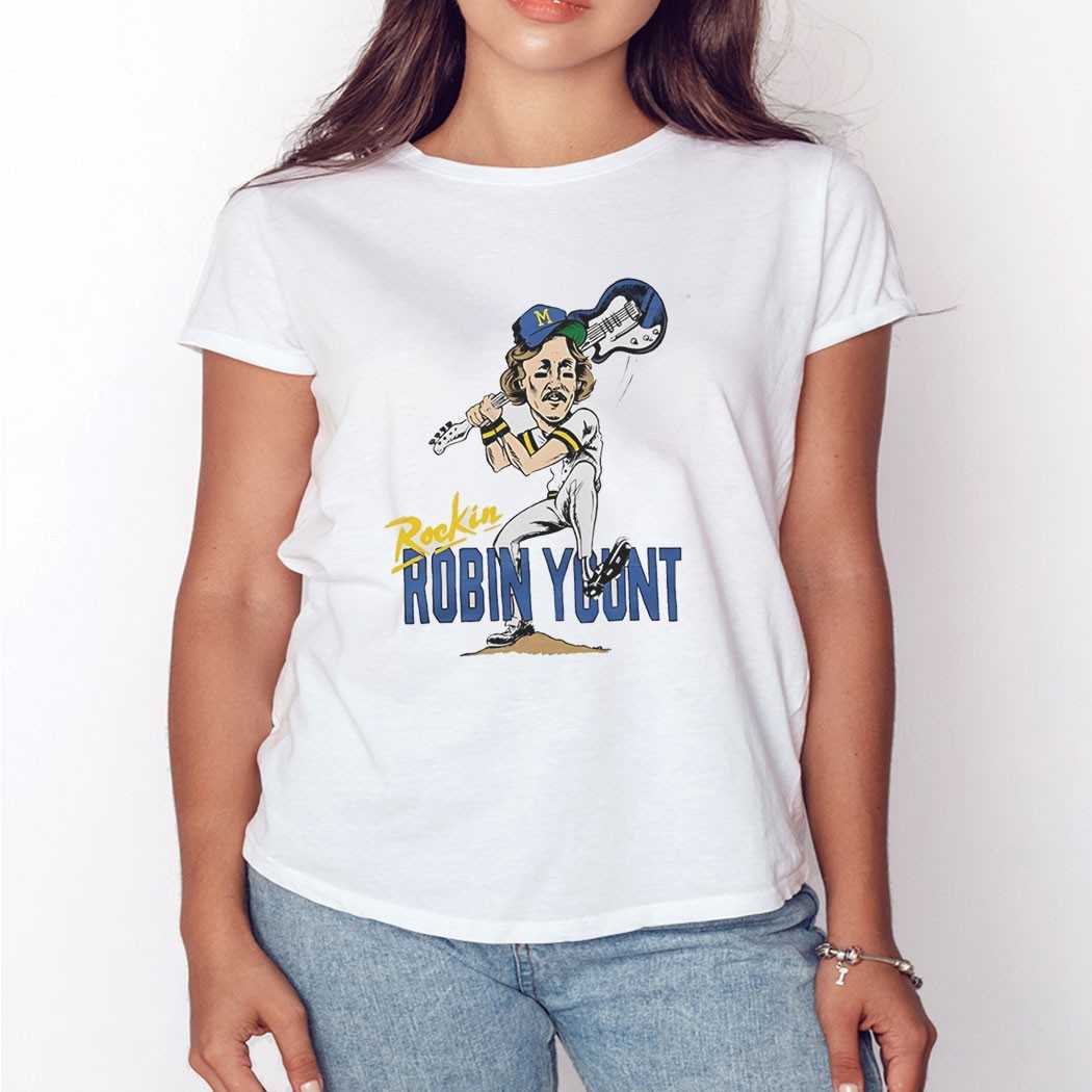 Robin Yount Milwaukee Brewers Caricatures Tee