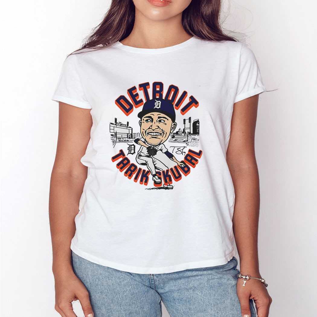 Tarik Skubal Detroit Tigers Caricatures Tee