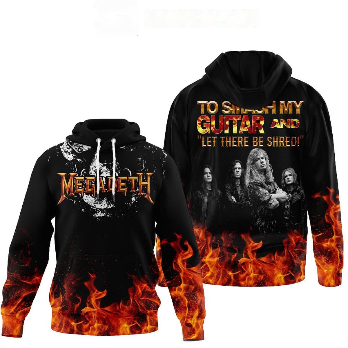Megadeth To Smash My Guitar Tee Hoodie