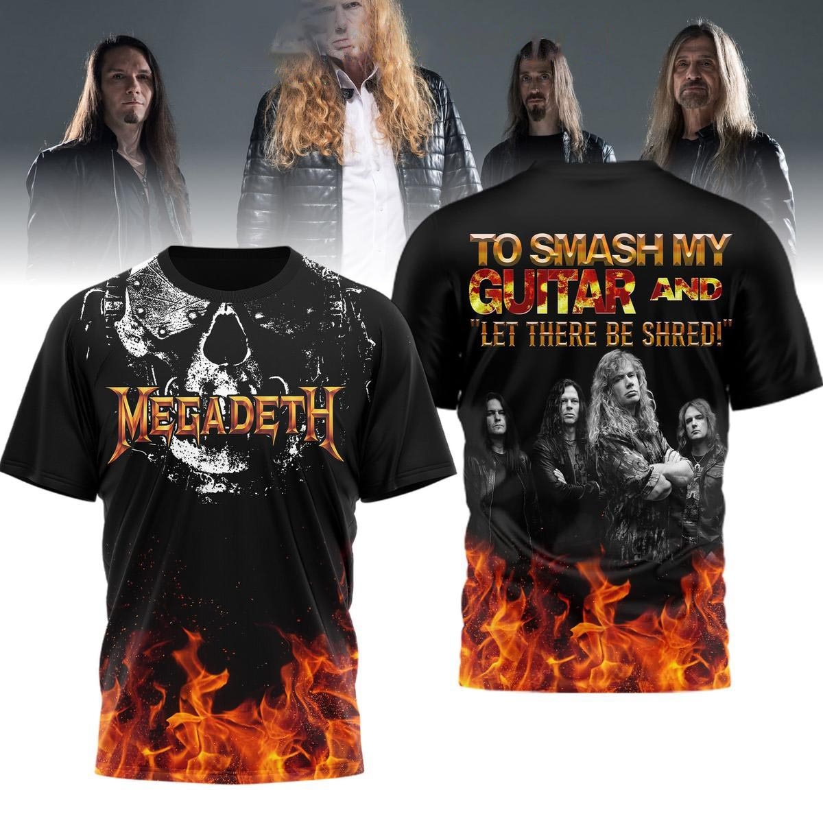 Megadeth To Smash My Guitar Tee Hoodie