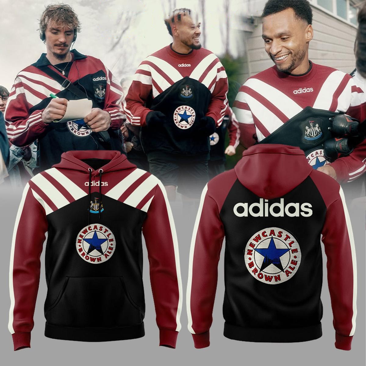 Newcastle United 95 Brown Ale Hoodie Shirt