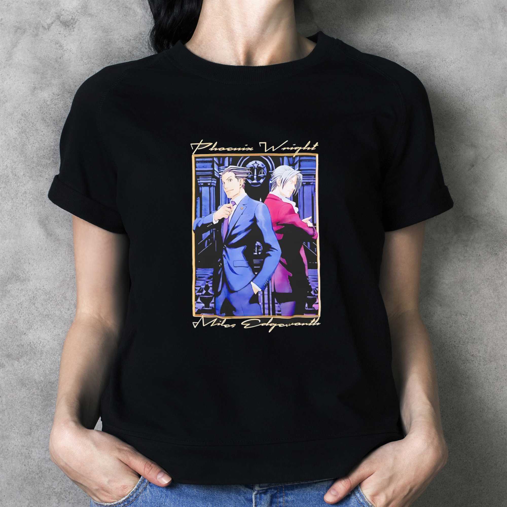 Phoenix Wright Miles Edgeworth Tee Phoenix Wright Miles Edgeworth Tee