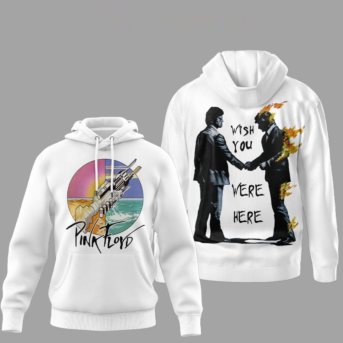 Pink Floyd Wish You Were Here Tee Hoodie