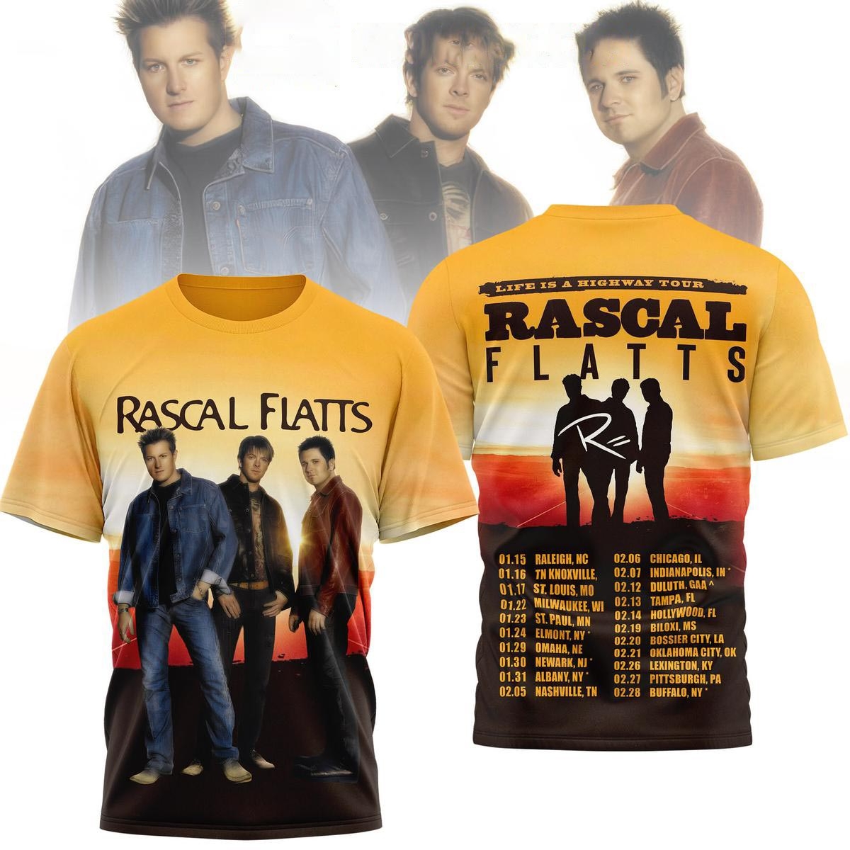 Rascal Flatts Life Is A Highway Tour Tee Hoodie Rascal Flatts Life Is A Highway Tour Tee Hoodie