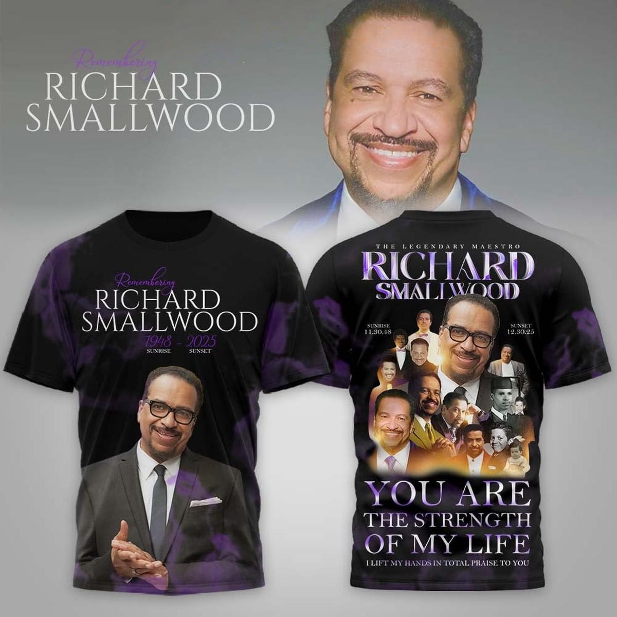 Richard Smallwood The Legendary Maestro Tee Hoodie Richard Smallwood The Legendary Maestro Tee Hoodie