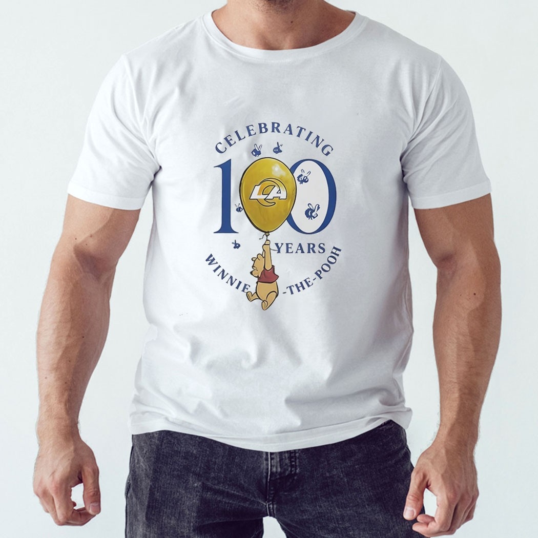 Celebraing Los Angeles Rams Winnie The Pooh 100 Years Tee