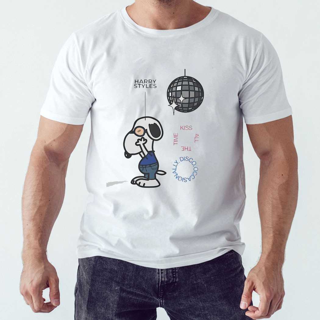 Harry Snoopy Kiss All The Time Disco Occasionally Tee
