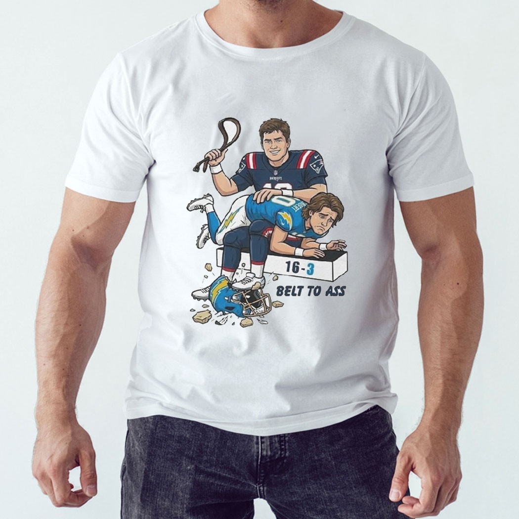 New England Patriots Belt To Ass 16-3 Tee