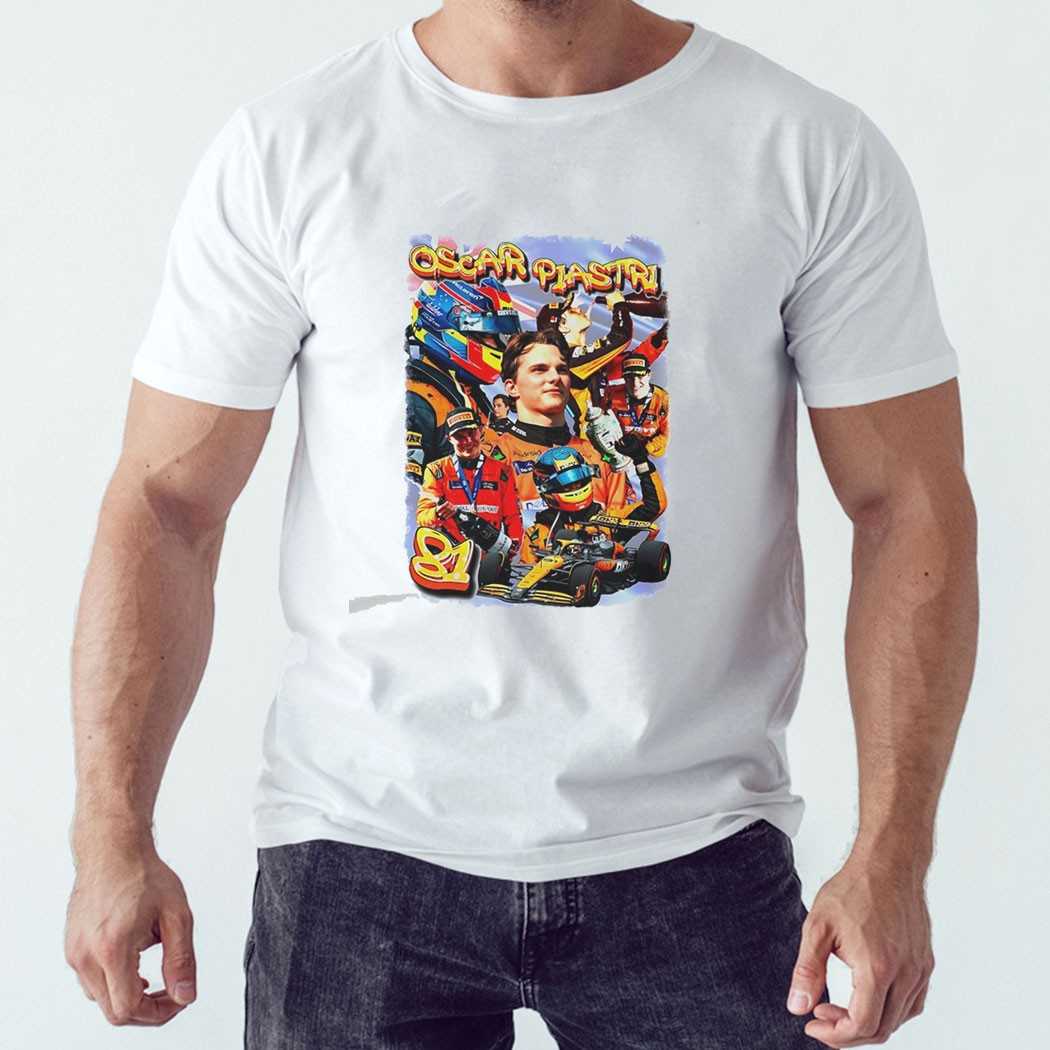 Oscar Piastri Bootleg Style Graphic Tee Oscar Piastri Bootleg Style Graphic Tee