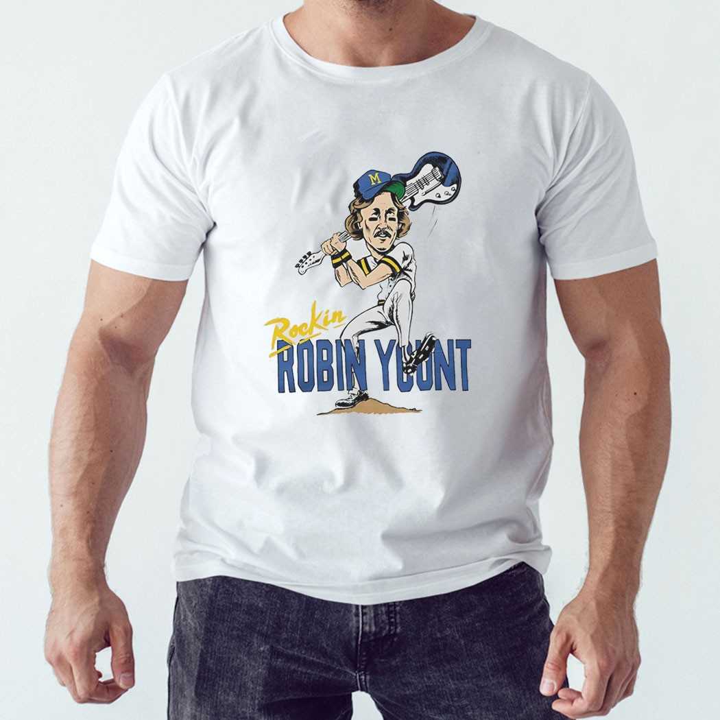 Robin Yount Milwaukee Brewers Caricatures Tee