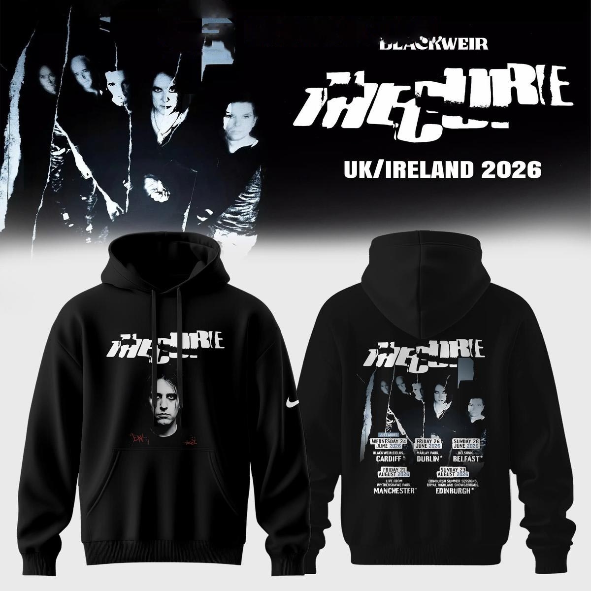 The Cure Uk Ireland Summer 2026 Tee Hoodie