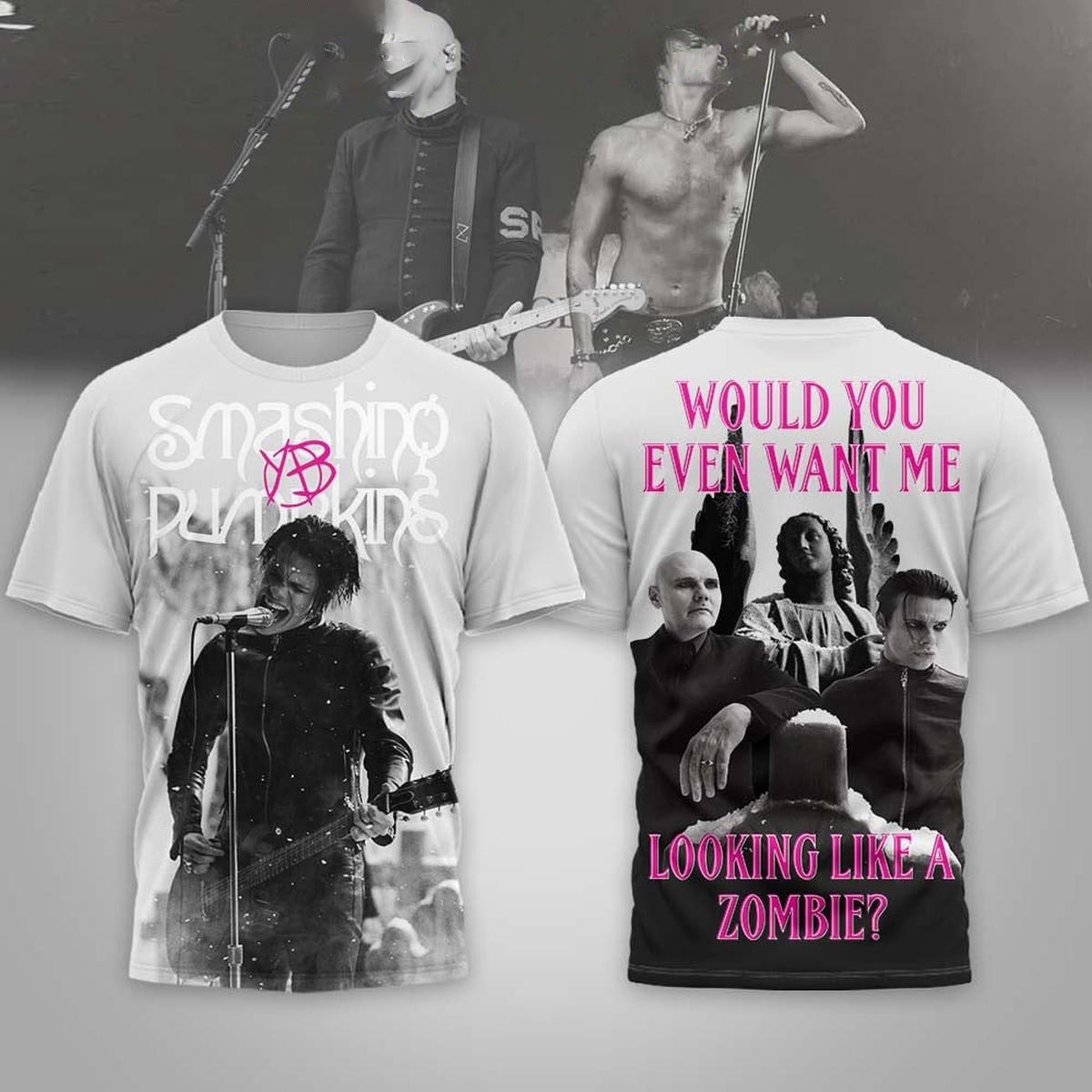 The Smashing Pumpkins Looking Like A Zombie Tee Hoodie The Smashing Pumpkins Looking Like A Zombie Tee Hoodie
