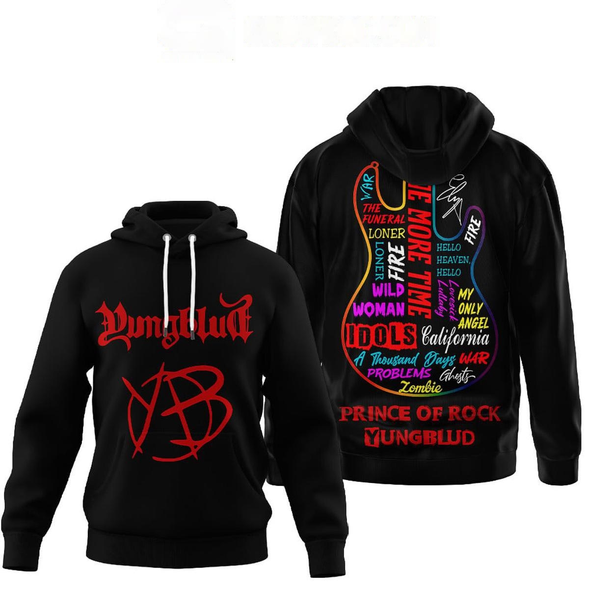 Yungblud Prince Of Rock Tee Hoodie