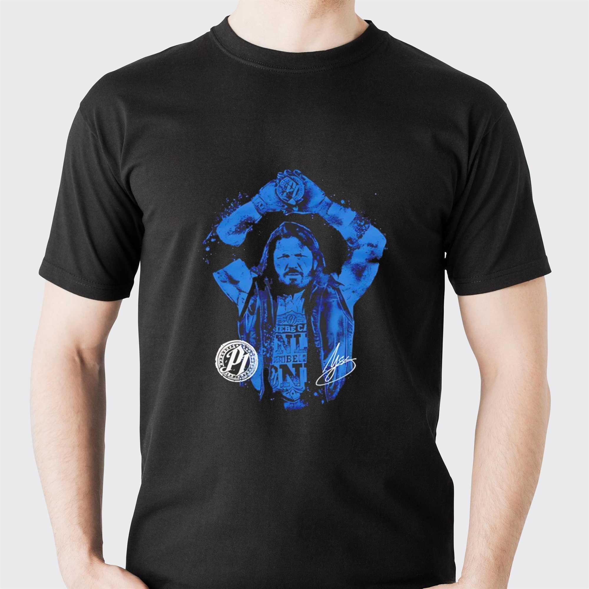 Aj Styles Wwe Splatter Tee