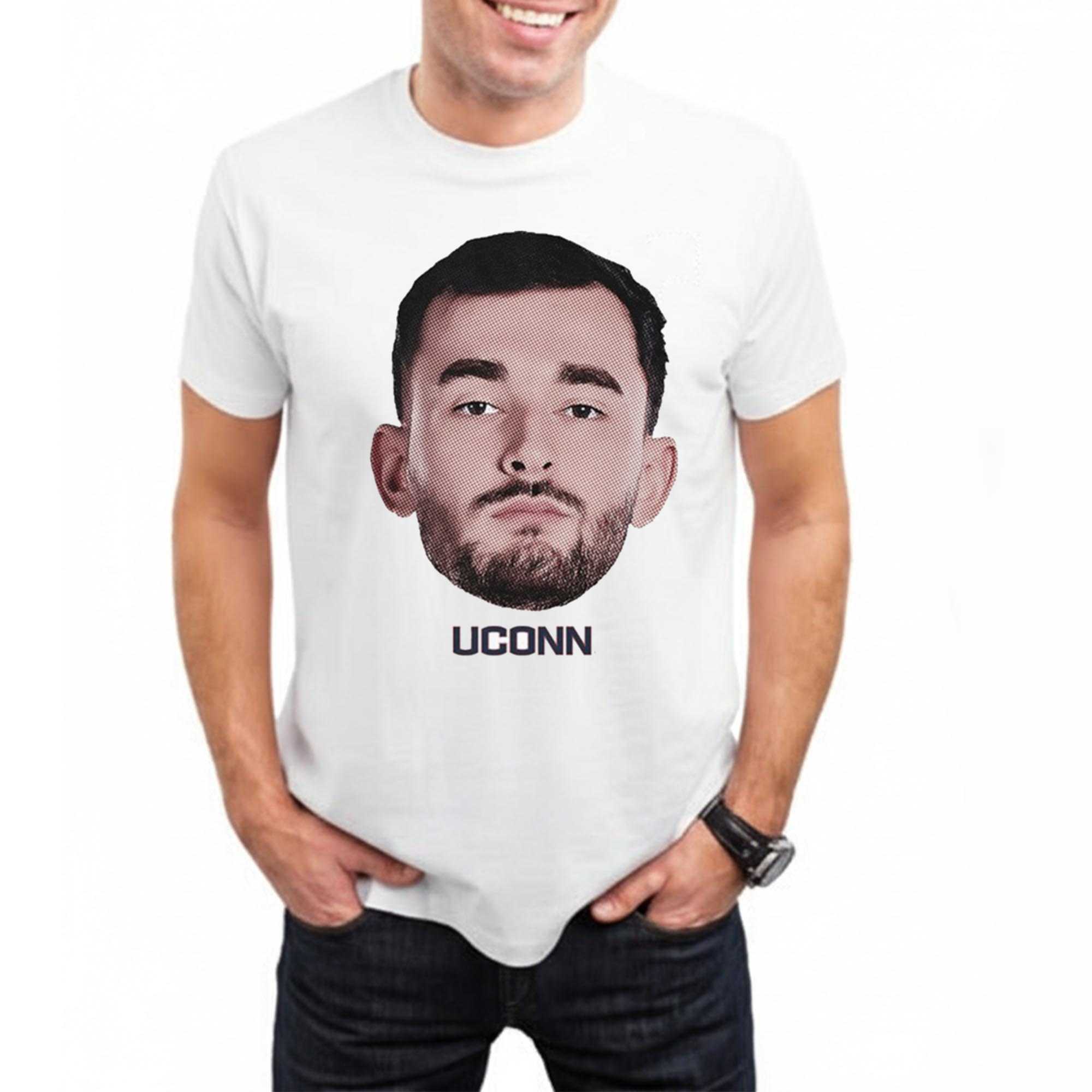 Alex Karaban Uconn Huskies Bobblehead Face Tee