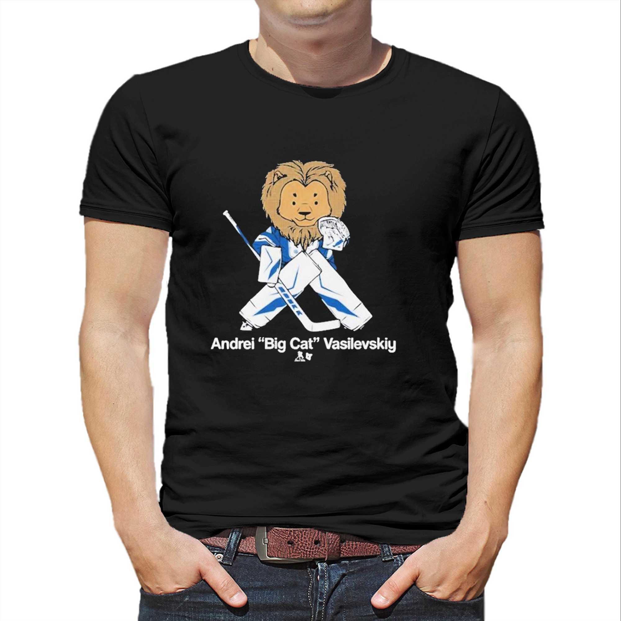 Andrei Vasilevskiy Big Cat Guy Shirt Andrei Vasilevskiy Big Cat Guy Shirt