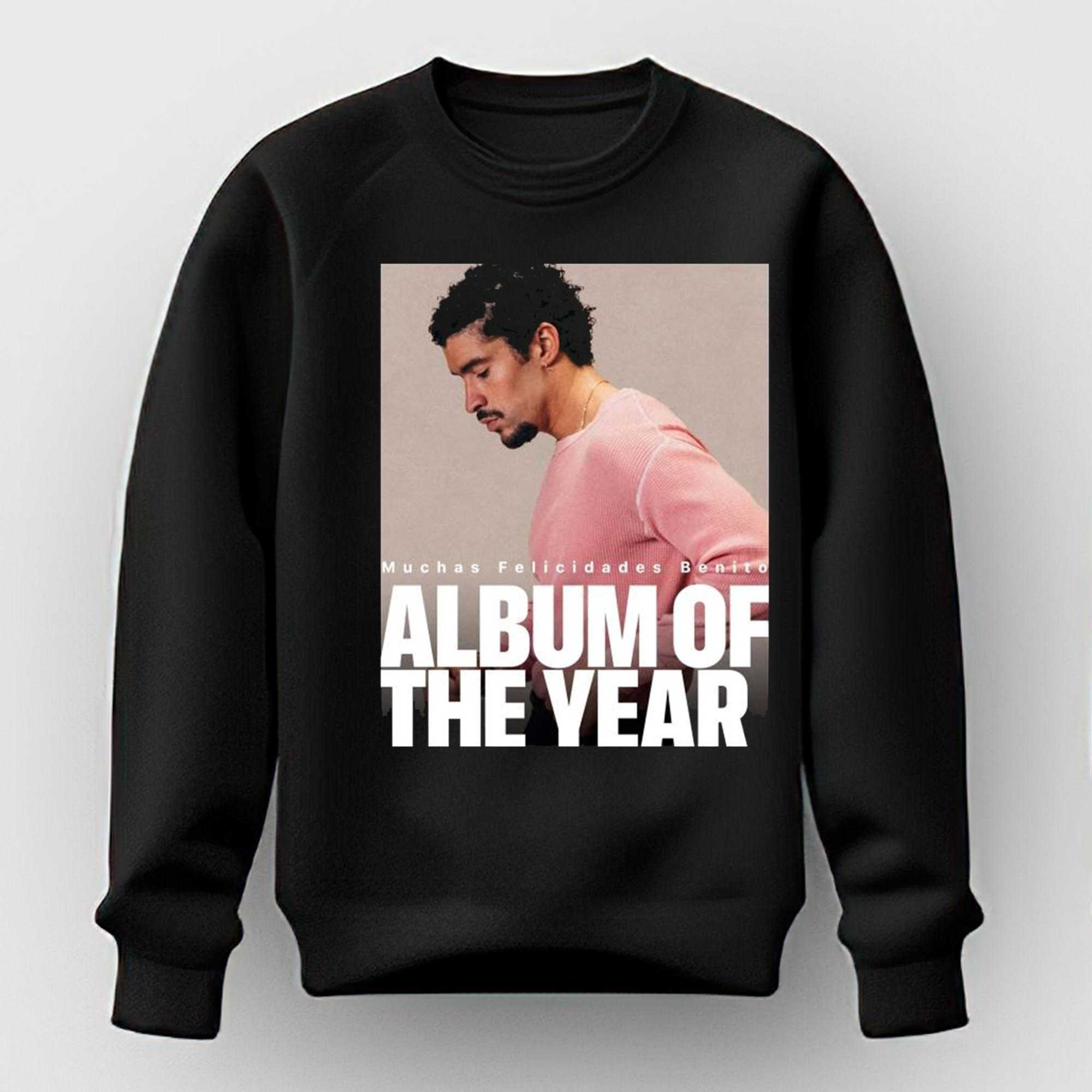 Bad Bunny Muchas Felicidades Benito Album Of The Year Shirt Bad Bunny Muchas Felicidades Benito Album Of The Year Shirt