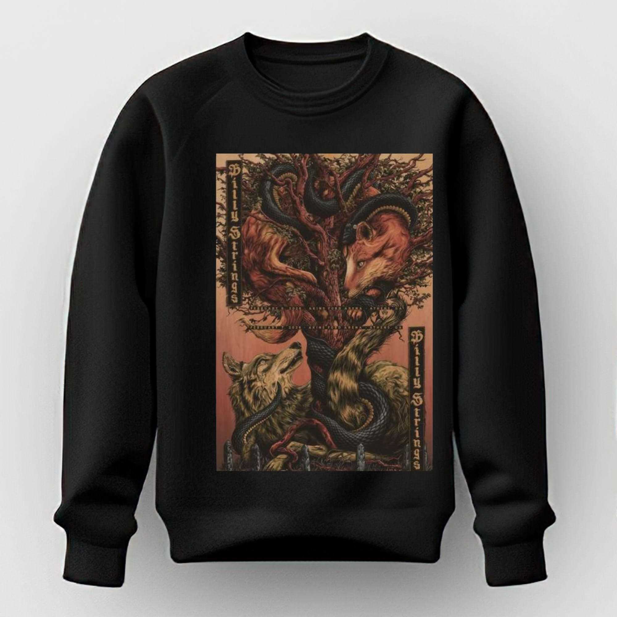 Billy Strings Athens Ga On February 7 2026 Tour Poster T-shirt Billy Strings Athens Ga On February 7 2026 Tour Poster T-shirt