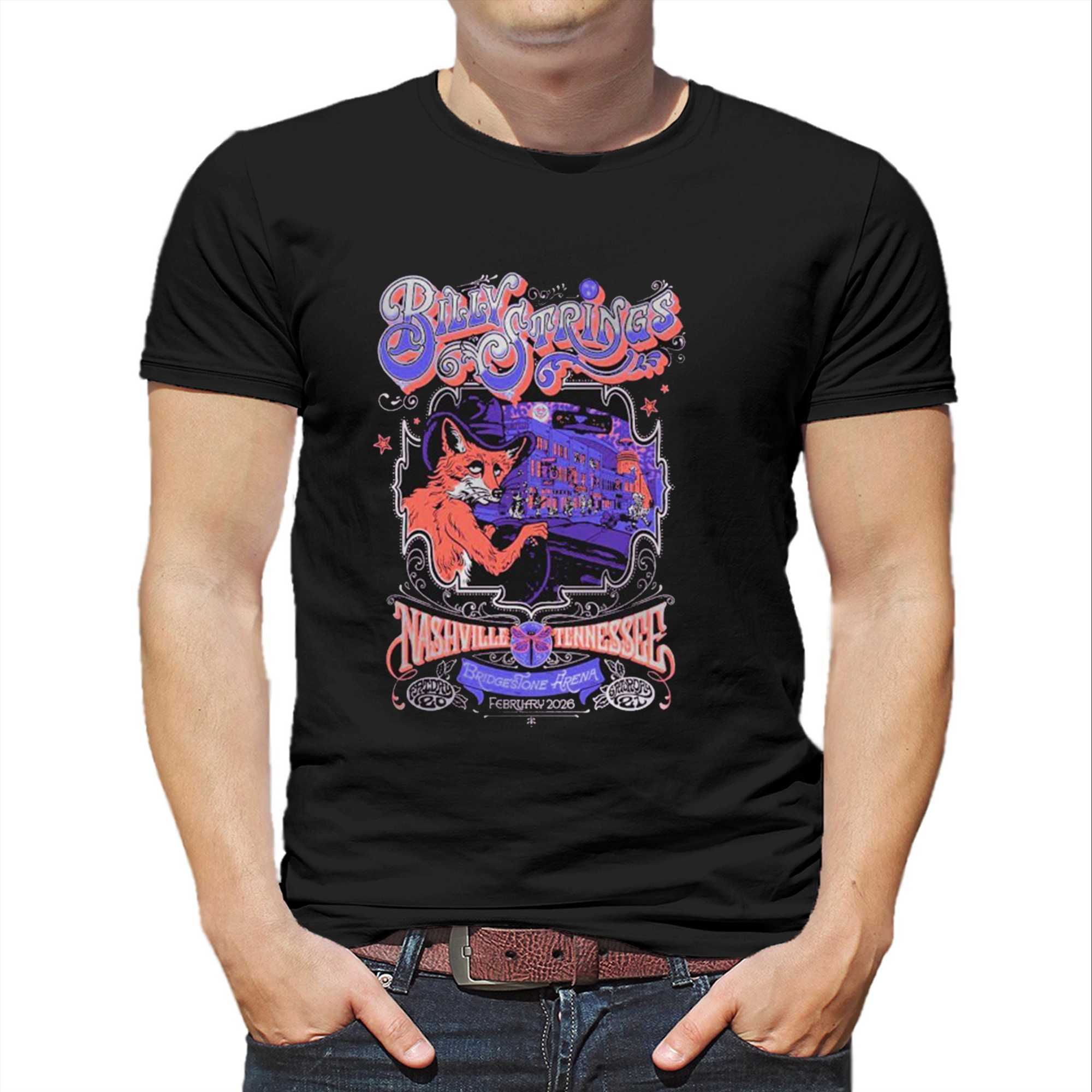 Billy Strings Bridgestone Arena Feb 20 Tee