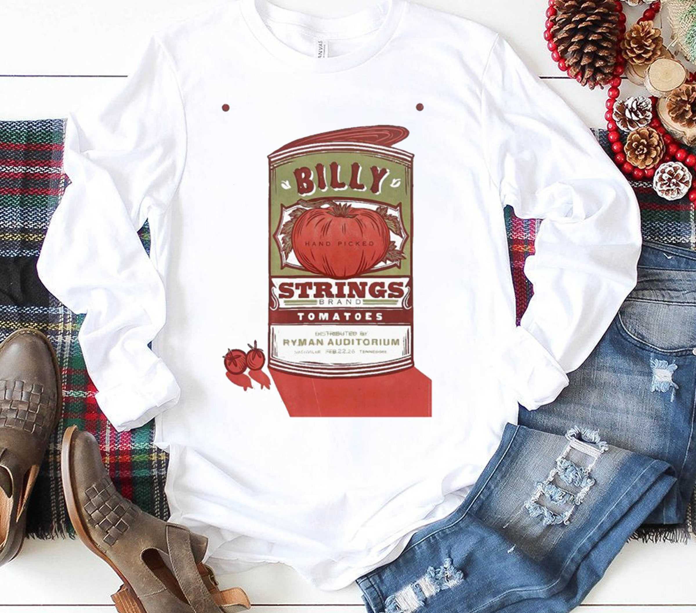 Billy Strings Feb 22 2026 Ryman Auditorium In Nashville Teen Teeomato Hand Picked Tee