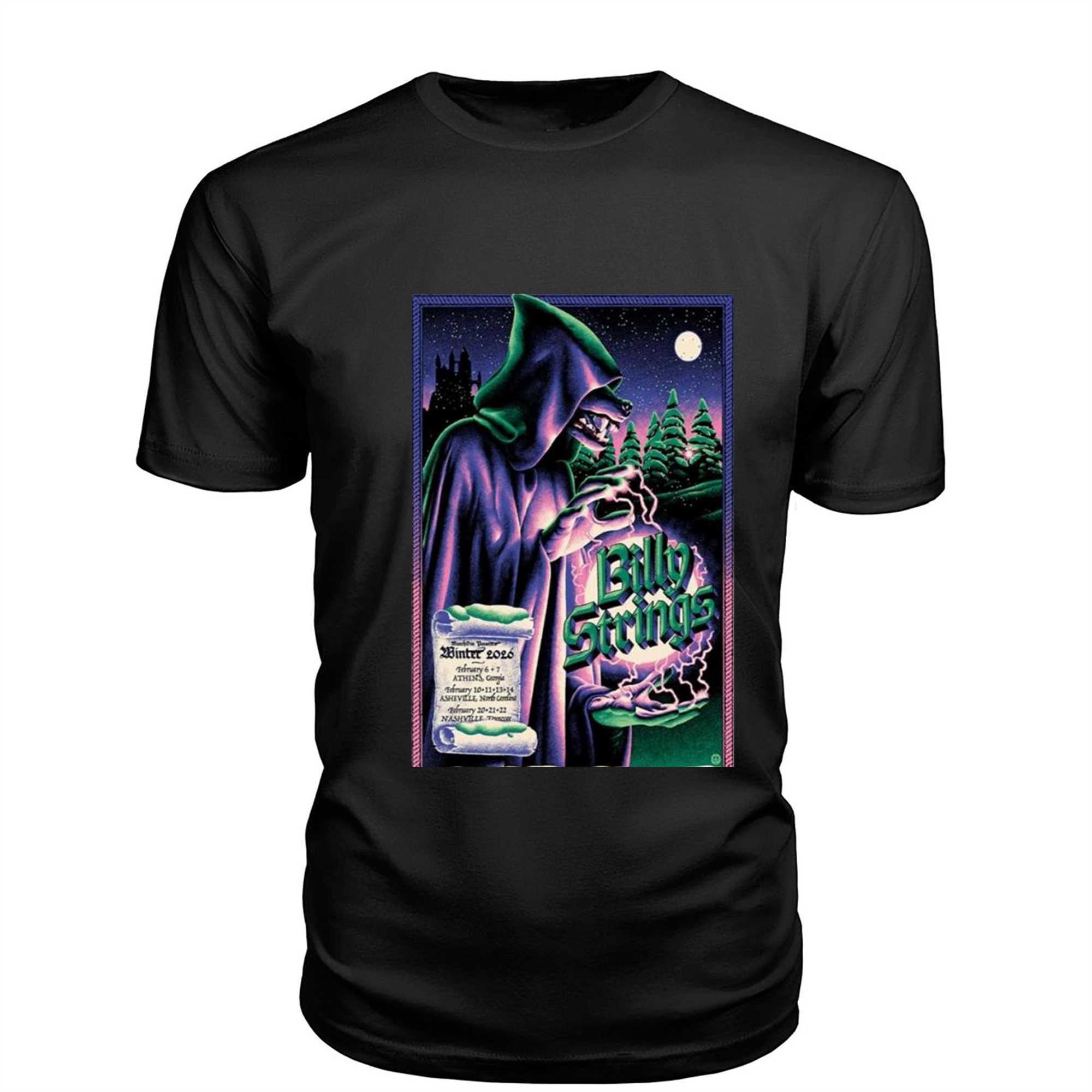 Billy Strings Athens Ga On February 7 2026 Tour Poster T-shirt Billy Strings Athens Ga On February 7 2026 Tour Poster T-shirt