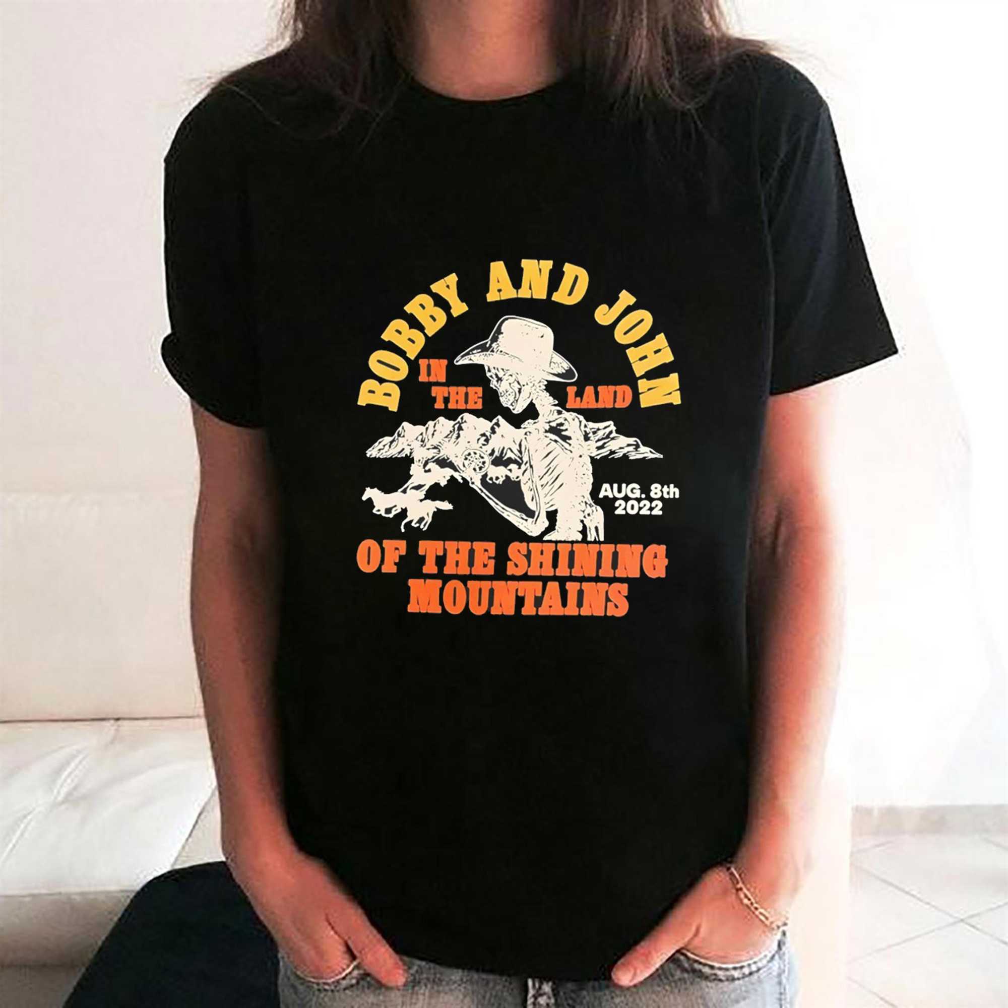 Bobby And John In The Land Of The Shining Mountains Tee Bobby And John In The Land Of The Shining Mountains Tee