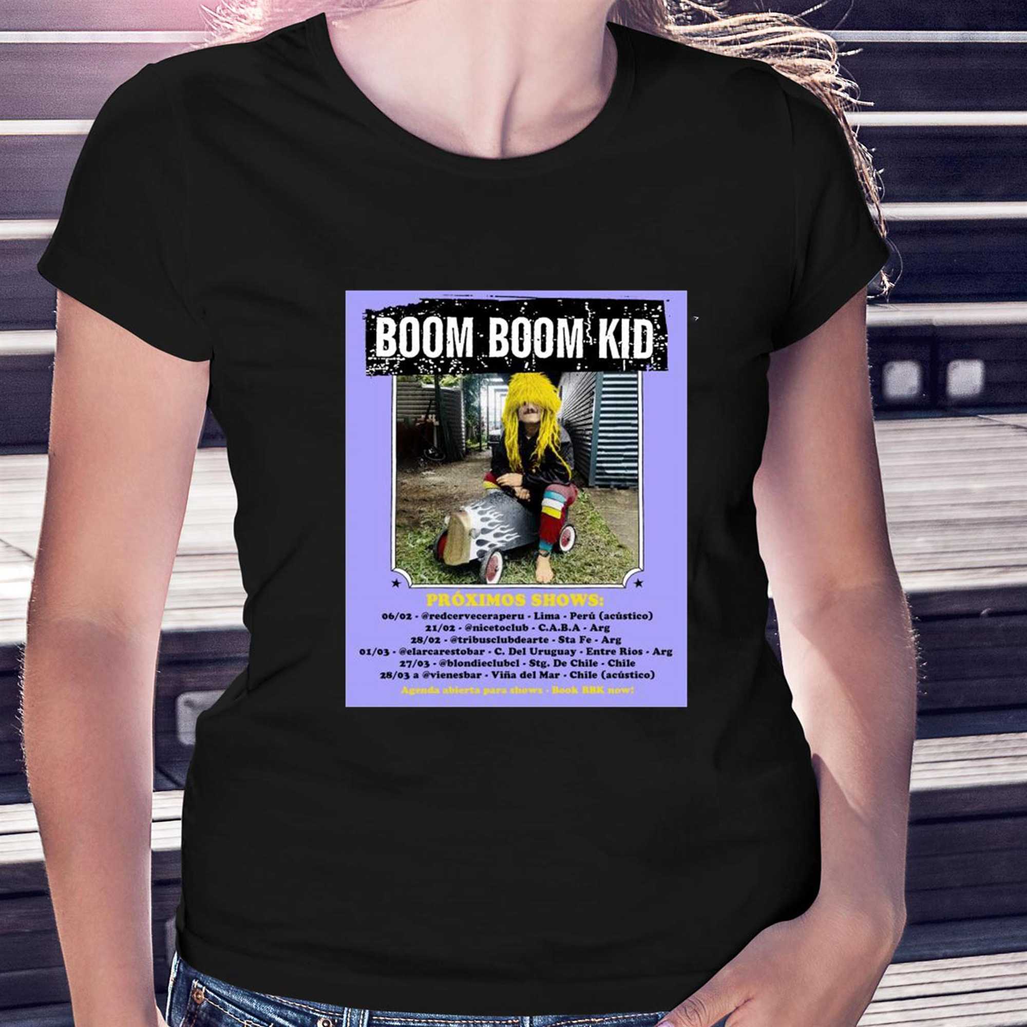 Official Boom Boom Kid Proximos Shows 2026 Poster Shirt Official Boom Boom Kid Proximos Shows 2026 Poster Shirt