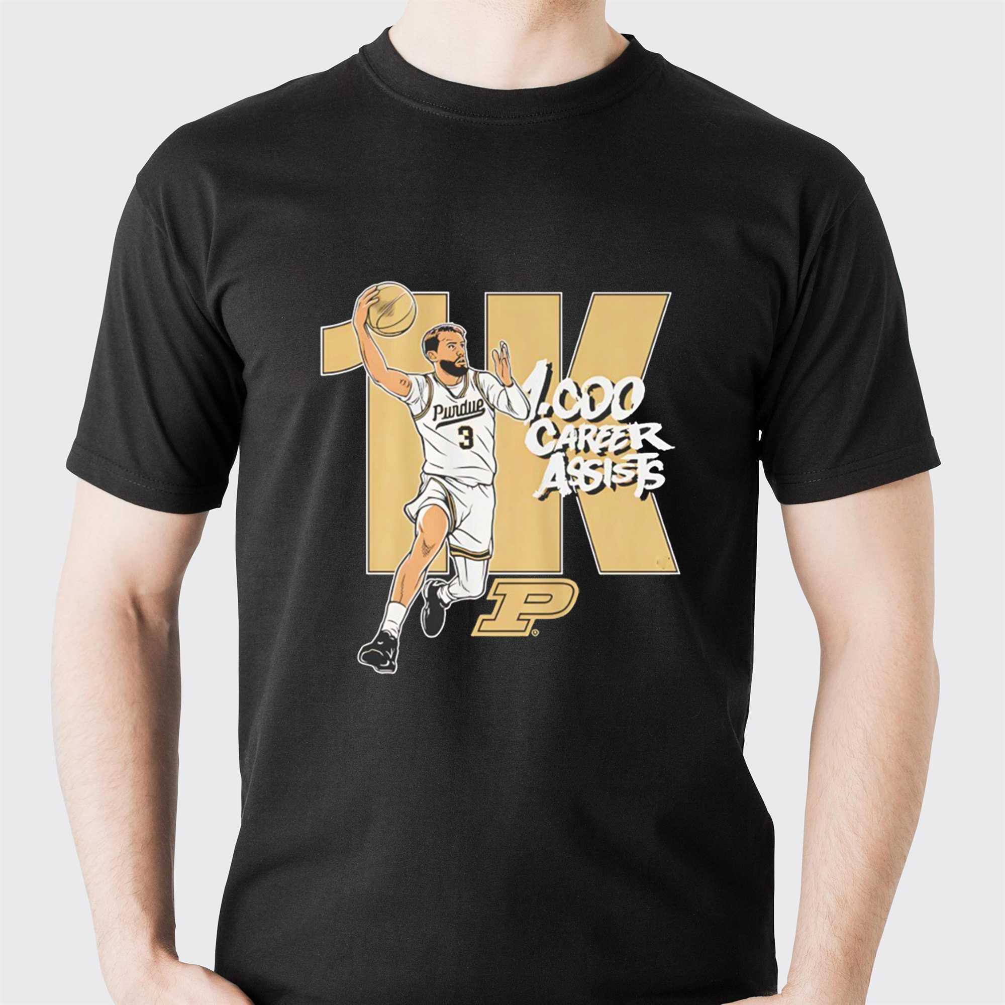 Braden Smith Purdue Boilermakers Basketball 1000 Assists Tee