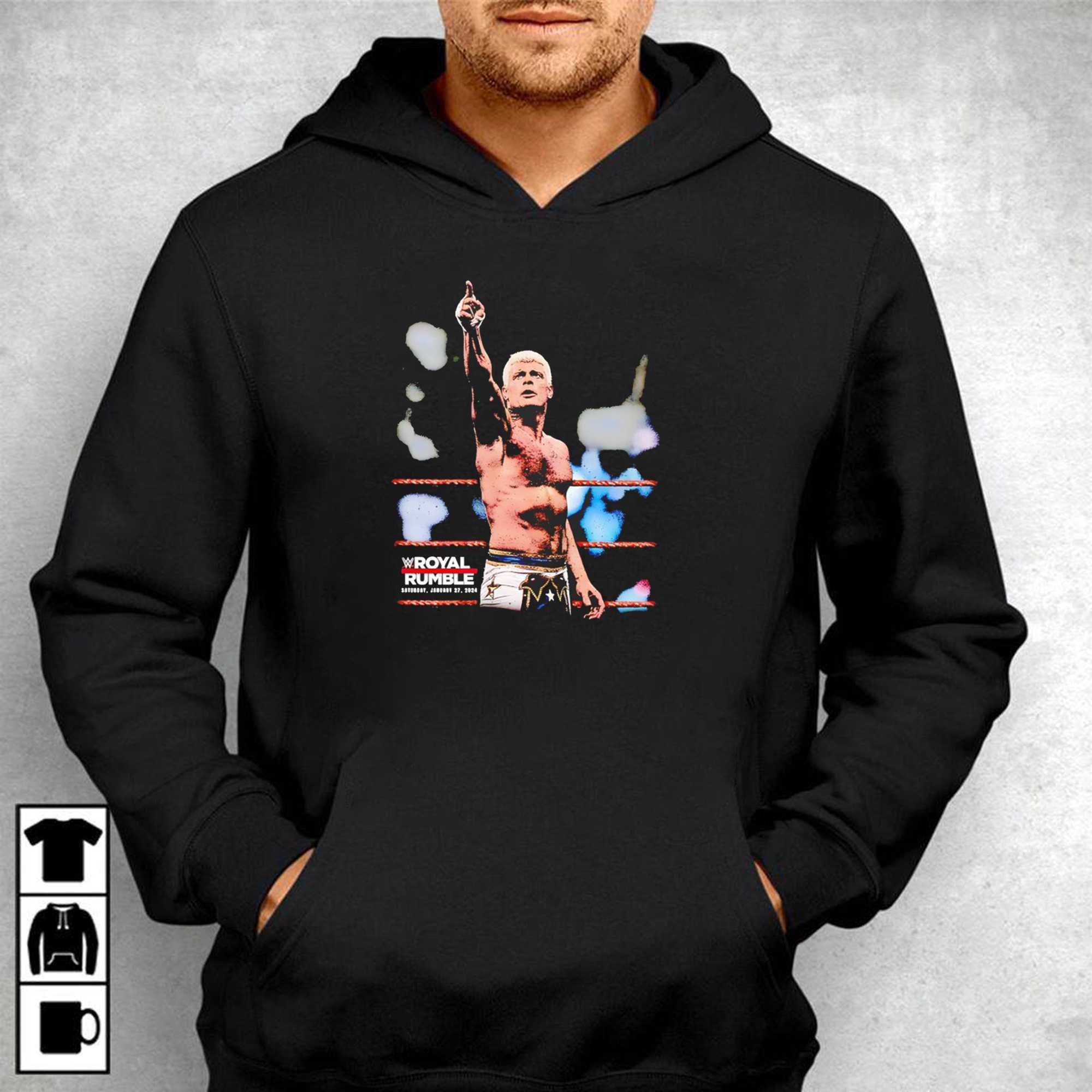 Cody Rhodes Royal Rumble 2024 Boxy Tee Cody Rhodes Royal Rumble 2024 Boxy Tee