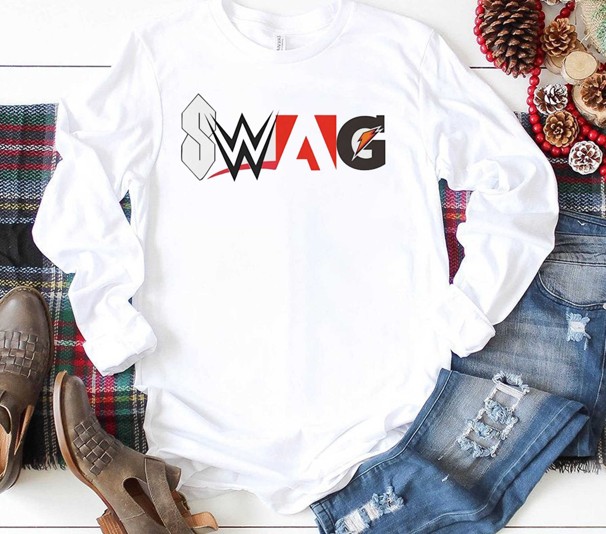 Cool S Wwe Adobe And Gatorade Swag Logos Tee