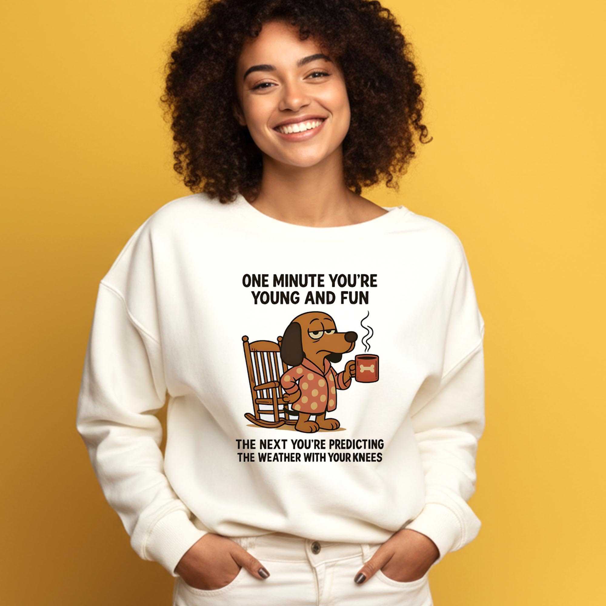 Dachshund One Minute Youre Young And Fun The Next Youre Predicting The Weather With Your Knees Tee Dachshund One Minute Youre Young And Fun The Next Youre Predicting The Weather With Your Knees Tee