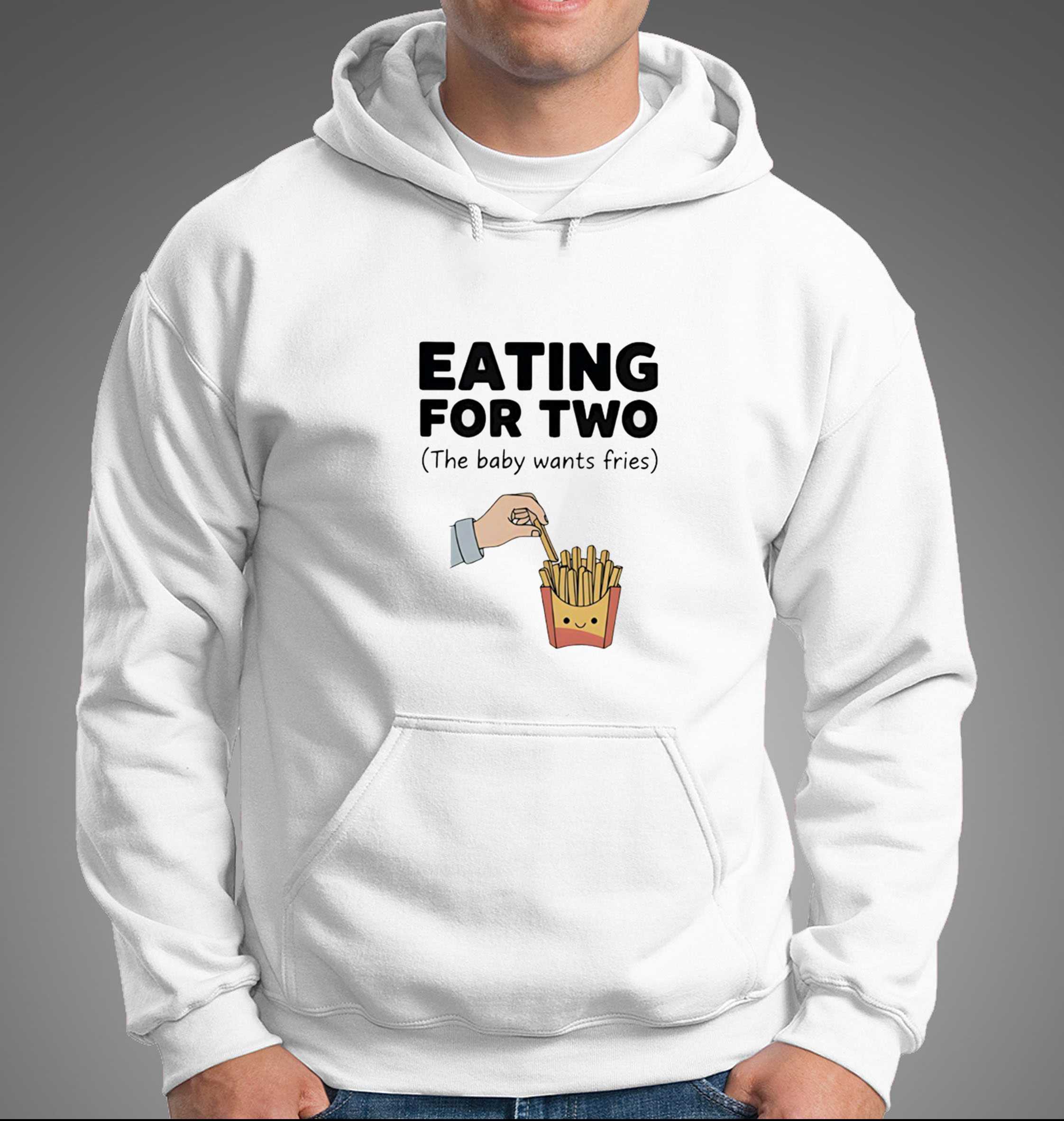 Eating For Two The Baby Wants Fries Tee Eating For Two The Baby Wants Fries Tee